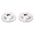 Power Stop 88-91 Honda CRX Front Evolution Drilled & Slotted Rotors - Pair