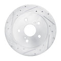 DFC 15-25 Lexus ES350 Rear Left Drilled & Slotted Silver Brake Rotor