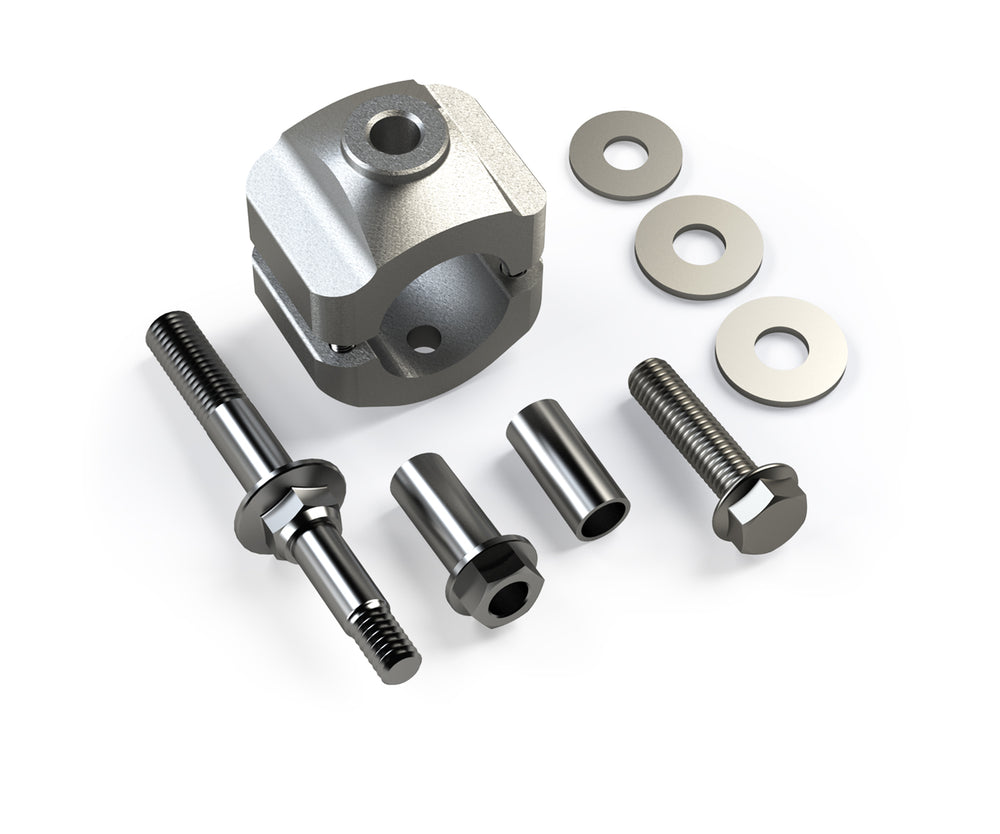 ~(2 lbs. 8X3X3)~ JK Steering Stabilizer Bracket kit (Stock Tie Rod)