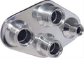 4 Way Diamond Bulkhead #8 and #10 O-Ring