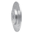 R1 13-25 Mitsubishi Outlander PHEV Rear Right Drilled & Slotted Silver Brake Rotor