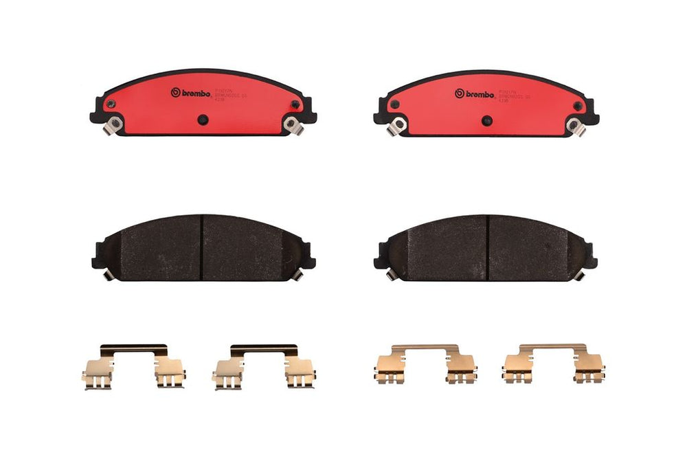 Brembo 06-11 Dodge Charger/09-11 Challenger/ 2005 Chrysler 300 Premium NAO Ceramic OE Equivalent Pad