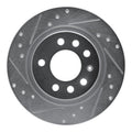 DFC 06-10 Pontiac Solstice Rear Left Drilled & Slotted Silver Brake Rotor