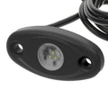LED HIGH INTENSITY OVAL COURTESY (ROCK) LIGHT BLACK HOUSING RGB PKGD.