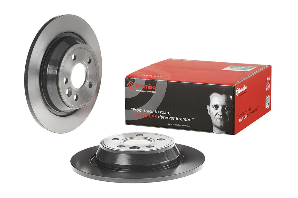 Brembo 12-15 Land Rover Range Rover Evoque Rear Premium UV Coated OE Equivalent Rotor
