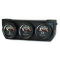 Autometer AutoGage Analog Console Oil/Water Temp/Volt 2in Gauges White Dial - Black Bezel