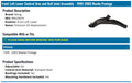 MOOG 99-03 Mazda Protege Front Left Lower Control Arm