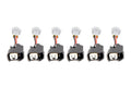 Fuel Injector Clinic Set of 6 US Car/EV6 Hard (female) to Denso (male) injector plug adaptors