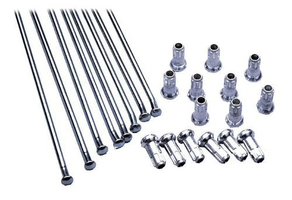Excel Rear Spoke/Nipple Set - 10 Gauge / 28Qty - Silver
