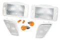 Front Clear Parking & Side Marker Lamp Kit for 97-06 Jeep TJ Wrangler RT Off Road