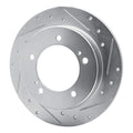 R1 83-98 Chevrolet Tracker Front Left Drilled & Slotted Silver Brake Rotor