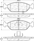 Street Brake Pads w/Shims and Hardware