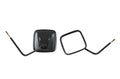 Kentrol 76-18 JEEP CJ/Wrangler YJ/TJ/JK Outback Mirrors Pair - Powdercoat Black