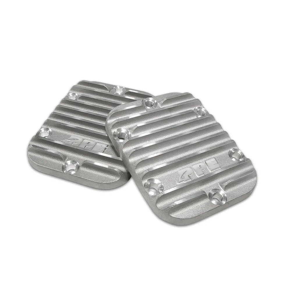 Heavy Duty Aluminum 6-Bolt PTO Side Plate Covers (Pair) - GM - Black