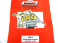 THROTTLE RETURN SPRING KIT FOR SQUARE FLANGE 4 BBL CARBURETORS