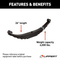 REPLACEMENT LEAF SPRING FOR RV TRAILER SUSPENSION SYSTEM 26 4000LB. WEIGHT
