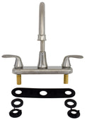 KITCHEN FAUCET 8IN HIARC HYBRID 2 LEVER BRUSHED NICKEL