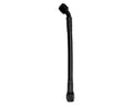 Fragola -6AN Ext Black PTFE Hose Assembly Straight x 45 Degree 12in