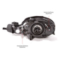 RH HEADLAMP ASSY COMPOSITE; W/O BLACK BEZEL; NEON 0202