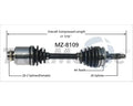NEW CV AXLE