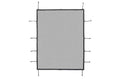Mesh Shade Top for 1997-2006 Jeep Wrangler TJ, Black Mesh, No Window Channel Required Rampage