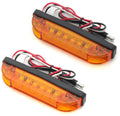 Wire LED Marker Light Kit For Flat Style Fender Flares 2007-2018 Jeep Wrangler Bushwacker