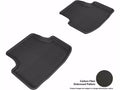 3D MAXpider 2015-2018 Volkswagen Golf Kagu 2nd Row Floormats - Black