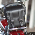 Willie & Max Universal Braided Sissy Bar Bag (8 in L x 10 in W x 4.5 in H) - Black