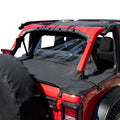 Windbreaker for 2018-2021 Jeep Wrangler JL Unlimited (4-Door), Black Diamond Rampage