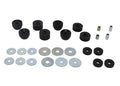 Body mount - bushings 12 Bushings 4 Tubes 12 Washers Grease
