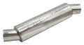 M80 MUFFLER 14IN BODY 2.5IN OFFSET IN/OFF OUTLET 304SS
