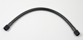 Fragola -8AN Ext Black PTFE Hose Assembly Straight x Straight 16in