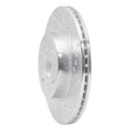 R1 Concepts Brake Rotor Drilled and Slotted Silver Fits Scion iQ