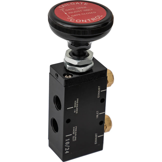 AIR VALVE W/KNOBPUSHPULL 4WAY 3 POS