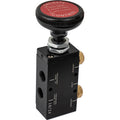 AIR VALVE W/KNOBPUSHPULL 4WAY 3 POS