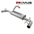 Remus 2007 Abarth 500 Abarth 1.4L Axle Back Exhaust w/Polished Tail Pipe Set