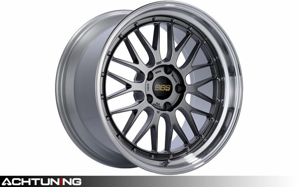 BBS LM 19x11 5x112 ET35 Diamond Black Center Diamond Cut Lip Wheel - 82mm PFS Required