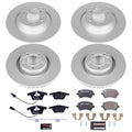 Power Stop 05-11 Audi A6 Front & Rear Euro-Stop Brake Kit