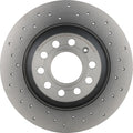Brembo 06-11 Audi A6/05-08 A6 Quattro Rear Premium Xtra Cross Drilled UV Coated Rotor