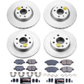 Power Stop 12-18 Fiat 500 Front & Rear Z23 Evolution Sport Coated Brake Kit