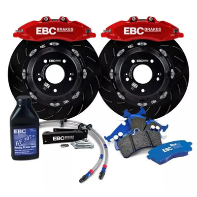 EBC Racing Honda Civic Type R FN2 Red Apollo-4 Calipers 330mm Rotors Front Big Brake Kit