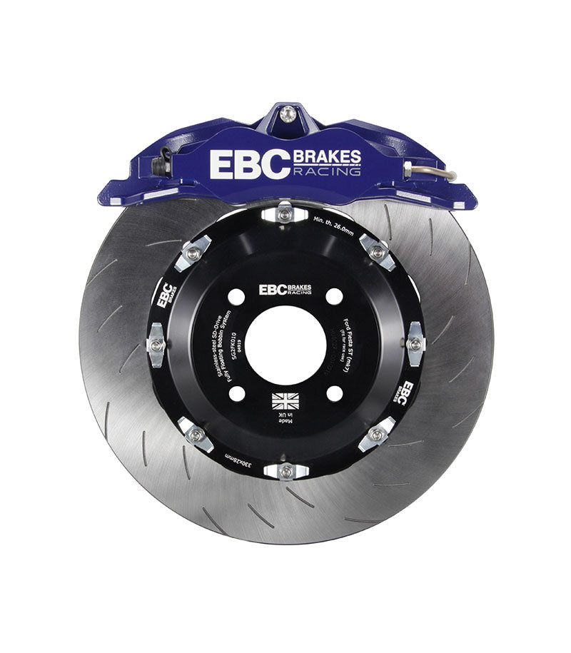 EBC Racing Ford Focus ST MK2 Blue Apollo-4 Calipers 330mm Rotors Front Big Brake Kit