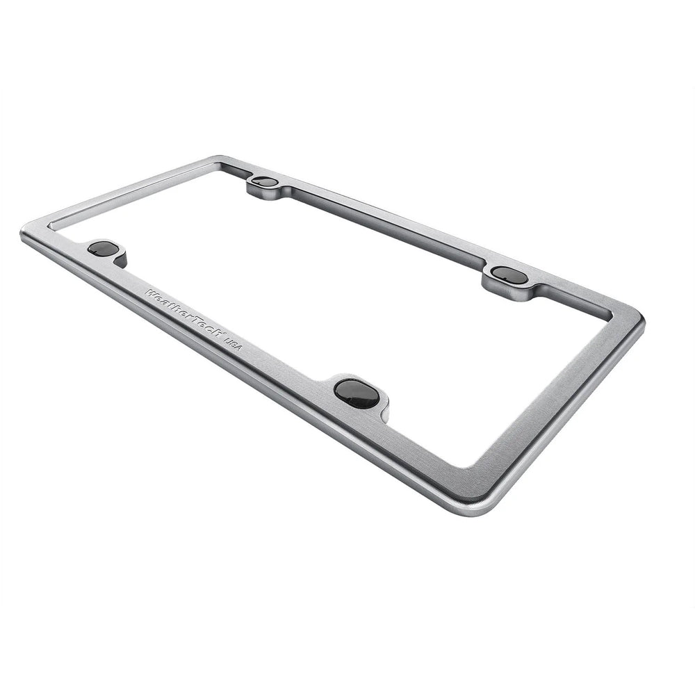 ~(1 lbs. 8X4X1)~ Silver Accessory Motorcycle Billet Plate Frames Universal