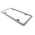 ~(1 lbs. 8X4X1)~ Silver Accessory Motorcycle Billet Plate Frames Universal