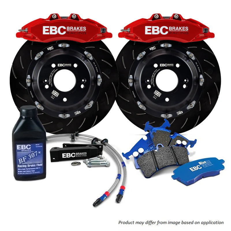 EBC Racing 2019+ Toyota GR Supra Red Apollo-6 Calipers 355mm Rotors Front Big Brake Kit