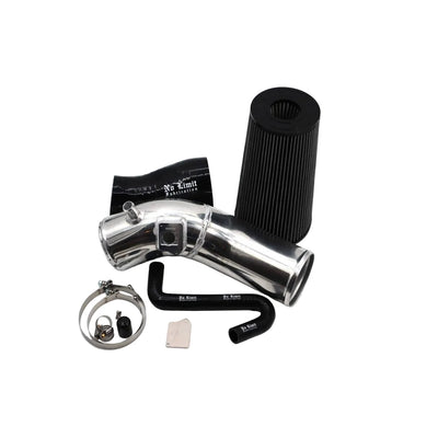 No Limit Fabrication 6.0 PowerStroke Cold Air Intake Black Dry Filter Includes PCV Provision and Hose 2003 60CAIBD60CAIBD03
