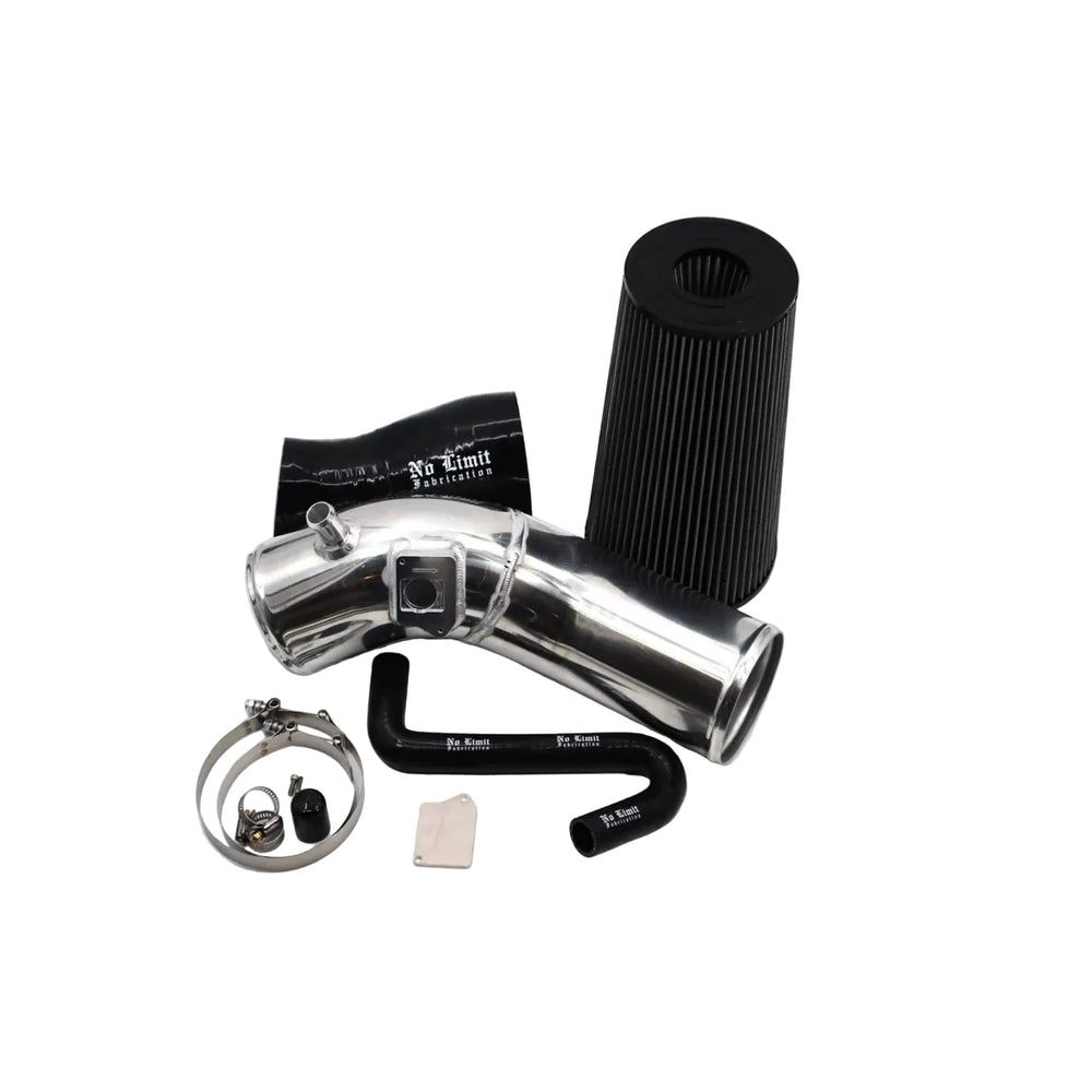 No Limit Fabrication 6.0 PowerStroke Cold Air Intake Black Dry Filter Includes PCV Provision and Hose 2003 60CAIBD60CAIBD03