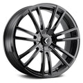Kraze KR183 Spectra 22x8.5 / 5x108/114.3 BP / 38mm Offset / 72.62mm Hub Gloss Black Wheel