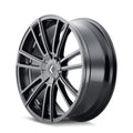Kraze KR183 Spectra 22x8.5 / 5x108/114.3 BP / 38mm Offset / 72.62mm Hub Gloss Black Wheel