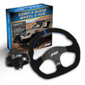 PRP Suede D-Shape Steering Wheel Kit Blue with Adapter Hub for Toyota Lexus Scion and Subaru KG251-05